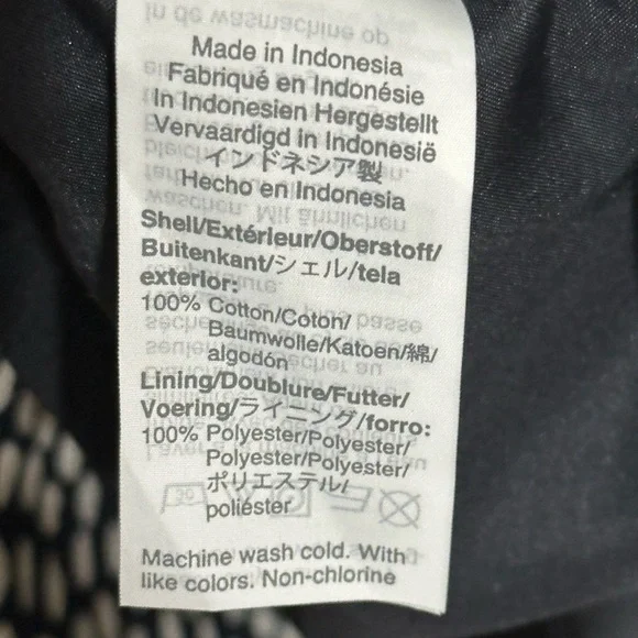 J. Crew NWT Navy White Oncilla Print Cotton Basketweave Sleeveless Sheath Dress - Picture 5 of 12